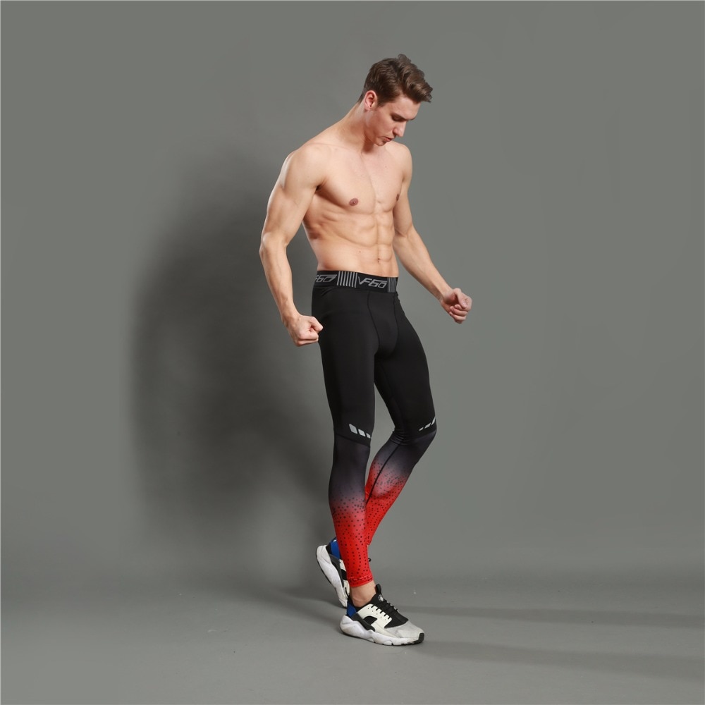 Gradient Printed Sports Men's Leggings