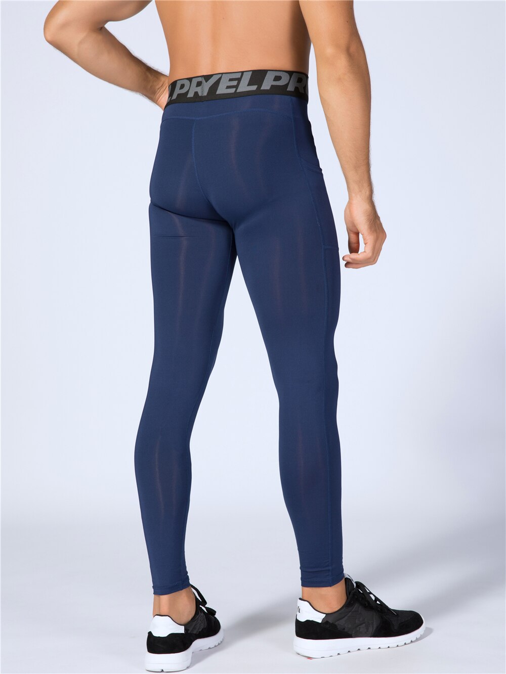 Phone Pocket Elastic Fitness Men's Leggings