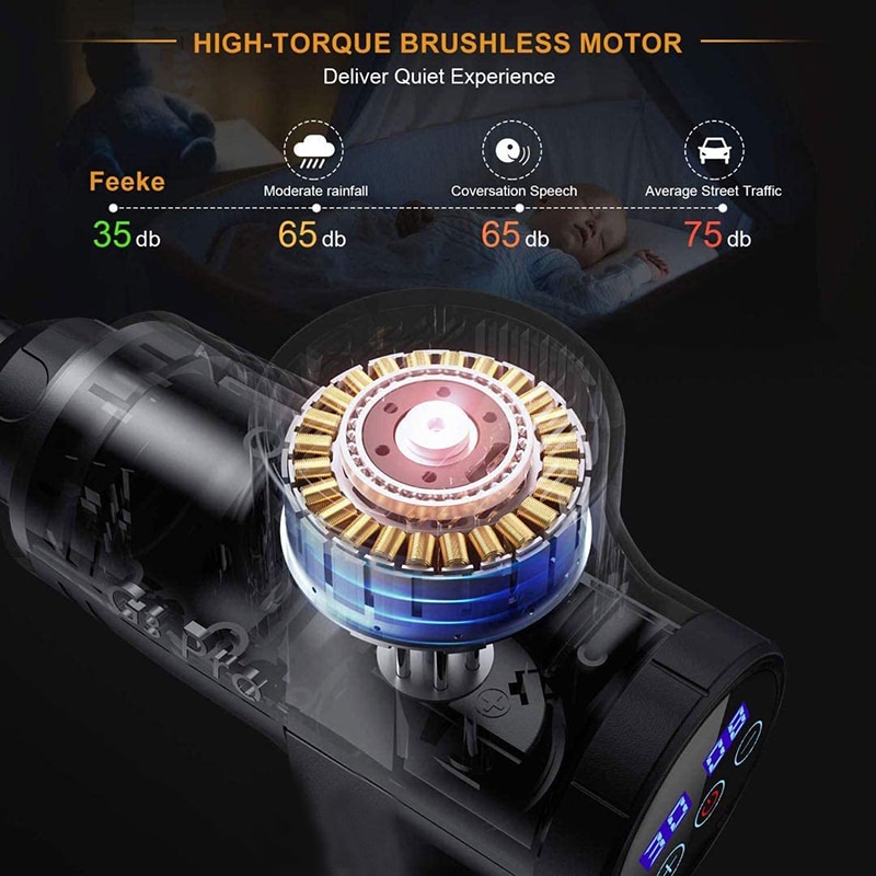 LCD Display Pain Relief Massage Gun LCD Display Pain Relief Massage Gun