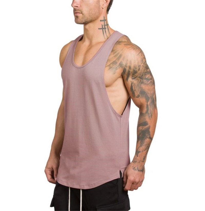 Men's Solid Color Loose Style Tank Top