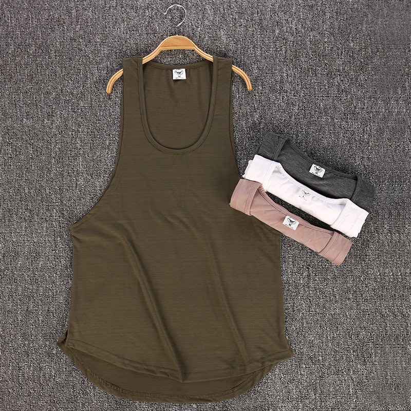 Men's Solid Color Loose Style Tank Top