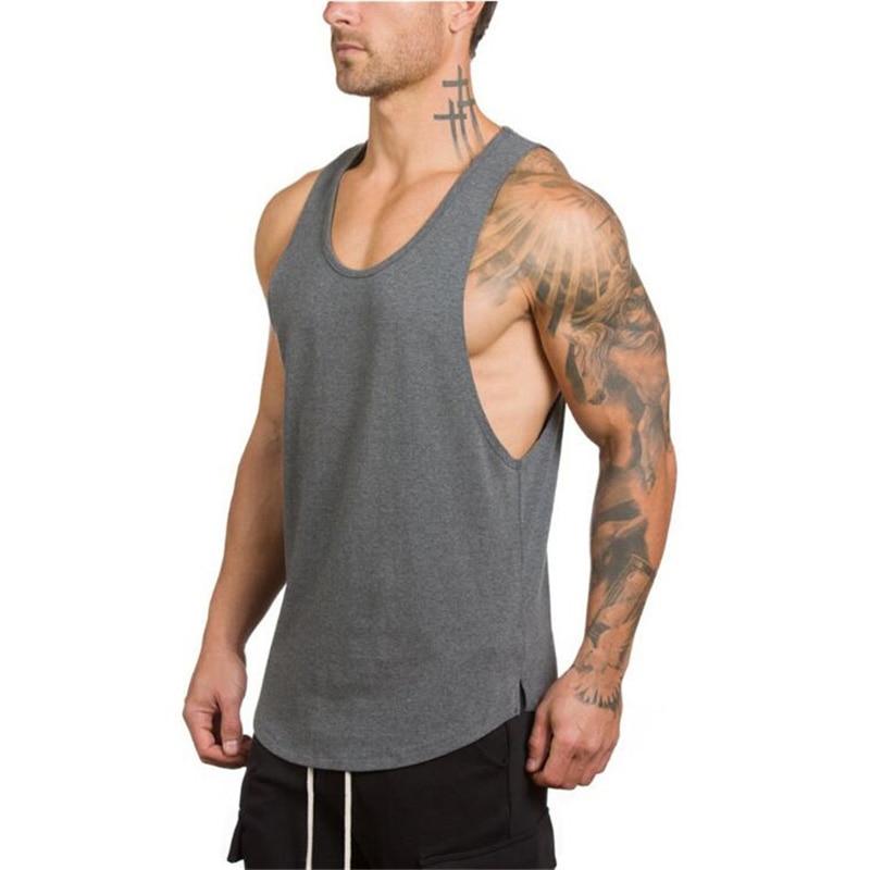 Men's Solid Color Loose Style Tank Top