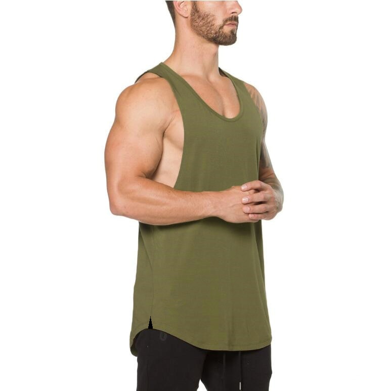 Men's Solid Color Loose Style Tank Top
