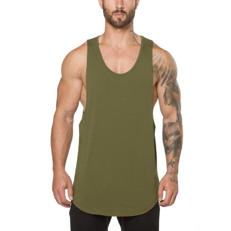 Men's Solid Color Loose Style Tank Top