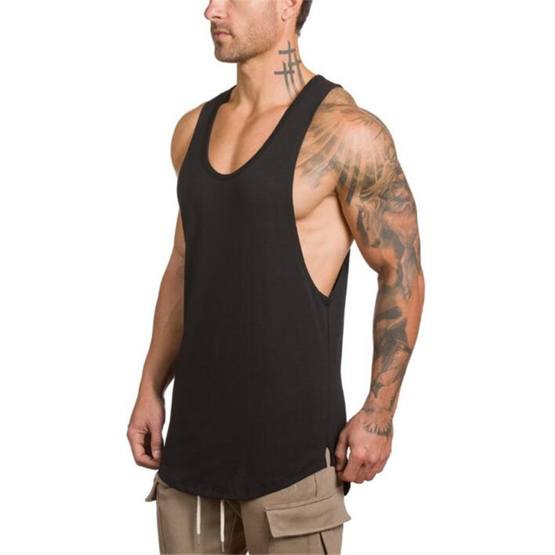 Men's Solid Color Loose Style Tank Top
