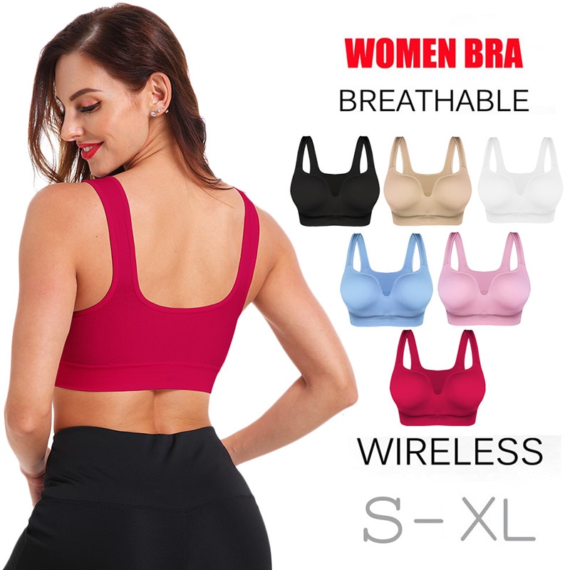 Women's Yoga Wireles Seamless Push Up Bra