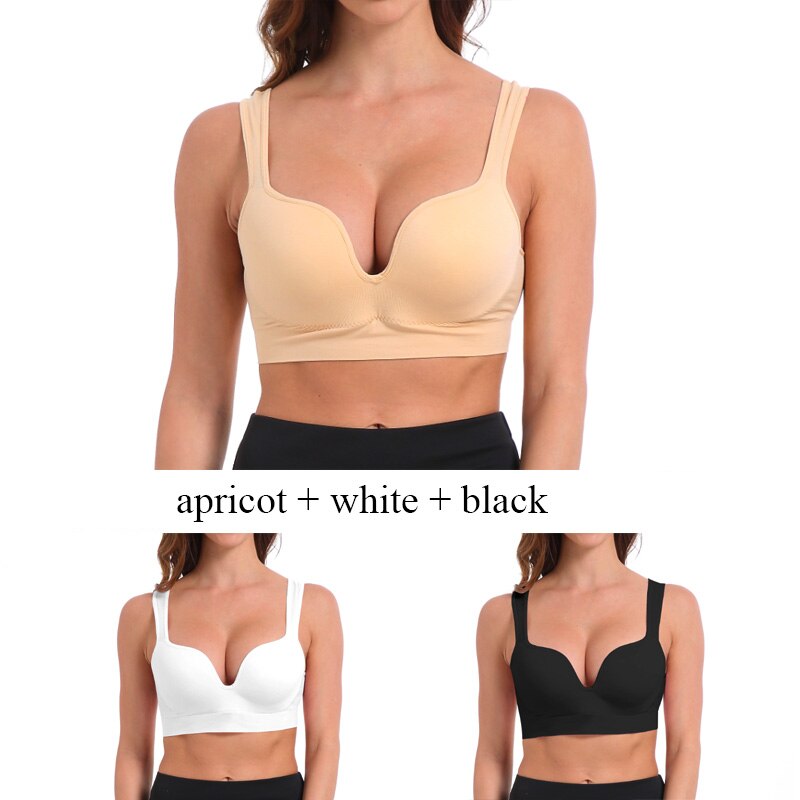 Women's Yoga Wireles Seamless Push Up Bra